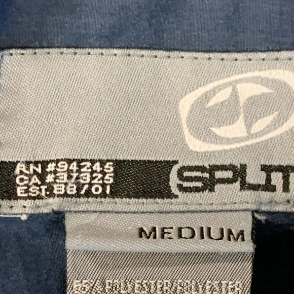 Split Men's Button‎ Up Cotton Blend Short Sleeve Shirt Size M - Picture 8 of 13